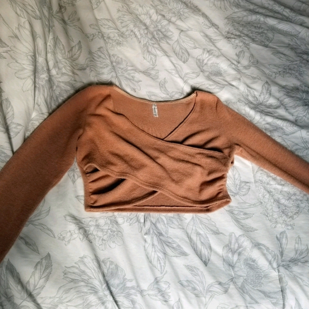 Blush pink crop top